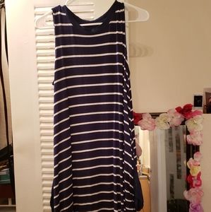 Black and white stripped dress with pockets